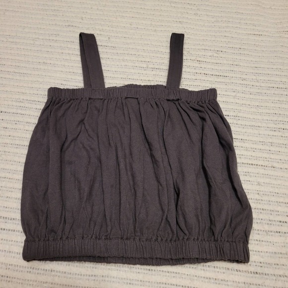 Melrose and Market Dark Gray Cropped Tank - Girls Size M" - Picture 5 of 5